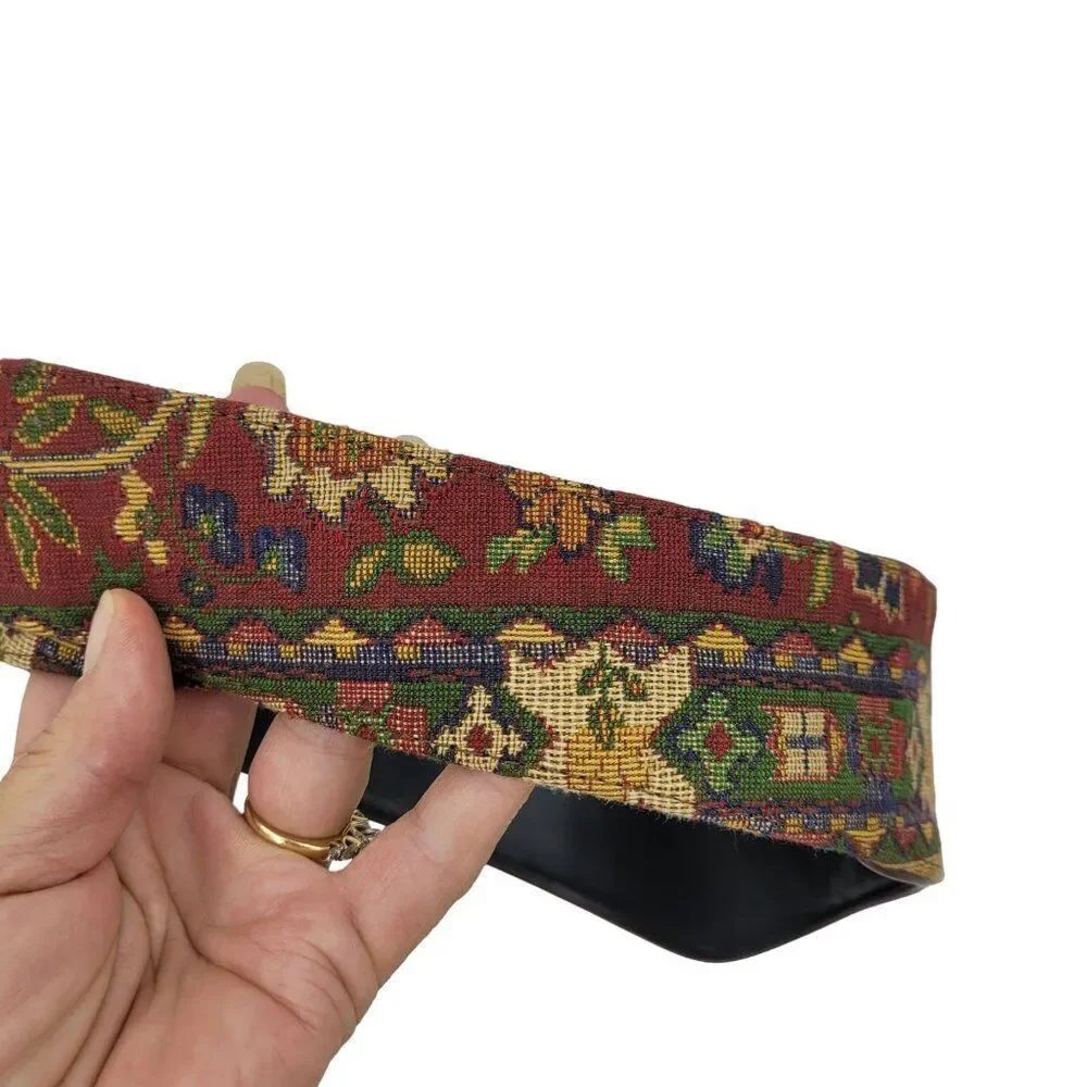 Vtg Womens Victorian Revival Belt Sz S Statement Regal‎ Tapestry Renaissance